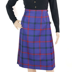 Skirt, Ladies Kilted (Apron Front), Montgomery Tartan